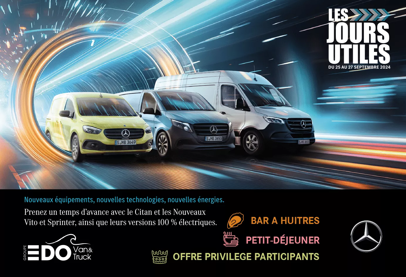 Vans électriques : Les jours utiles du 25 au 27 septembre, un événement professionnel 100% gratuit