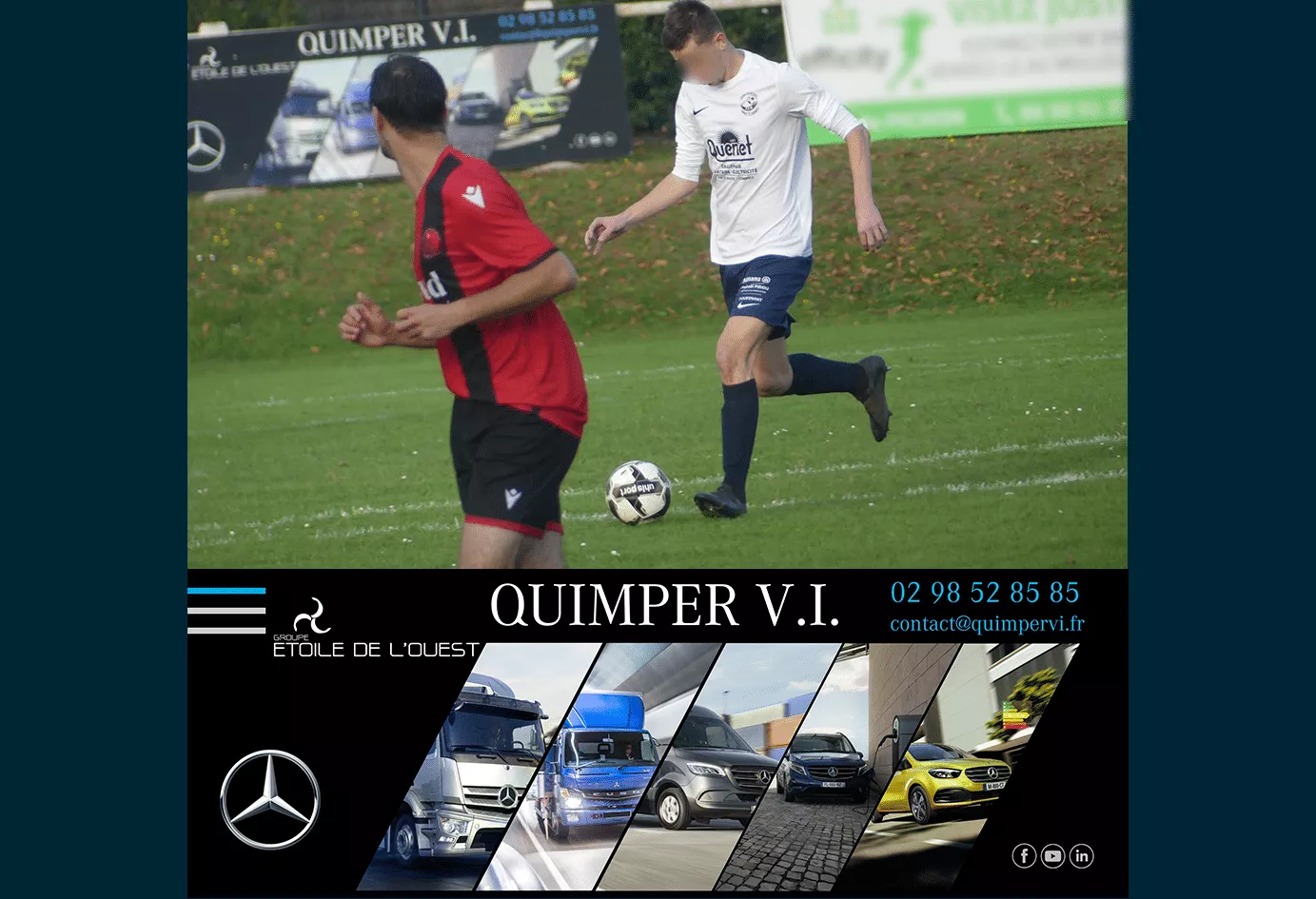 Quimper V.I. s’associe au Football Club de l’Odet : un partenariat au service du sport local