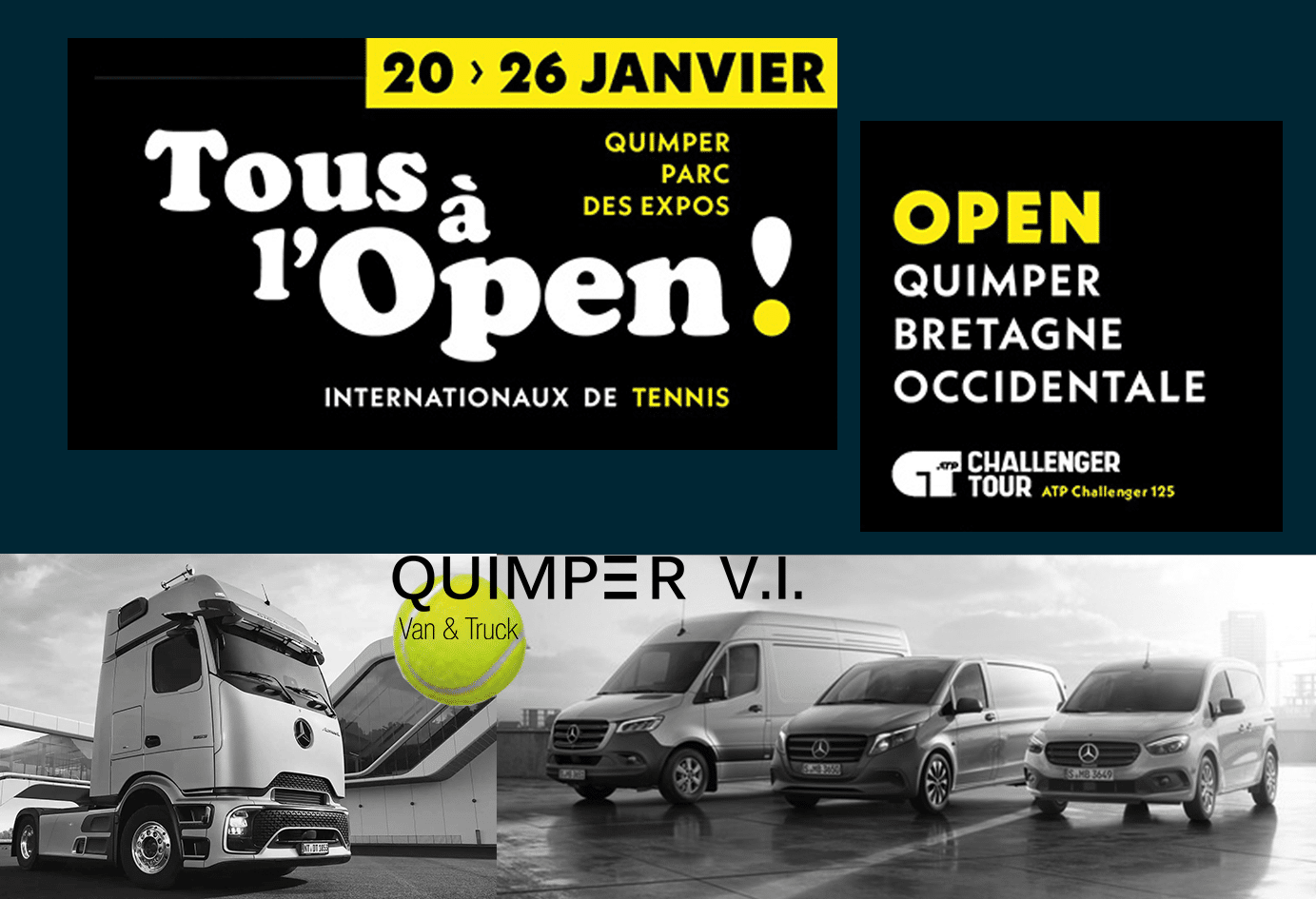 Mercedes-Benz Quimper VI partenaire officiel de l’Open de tennis de Quimper 2025